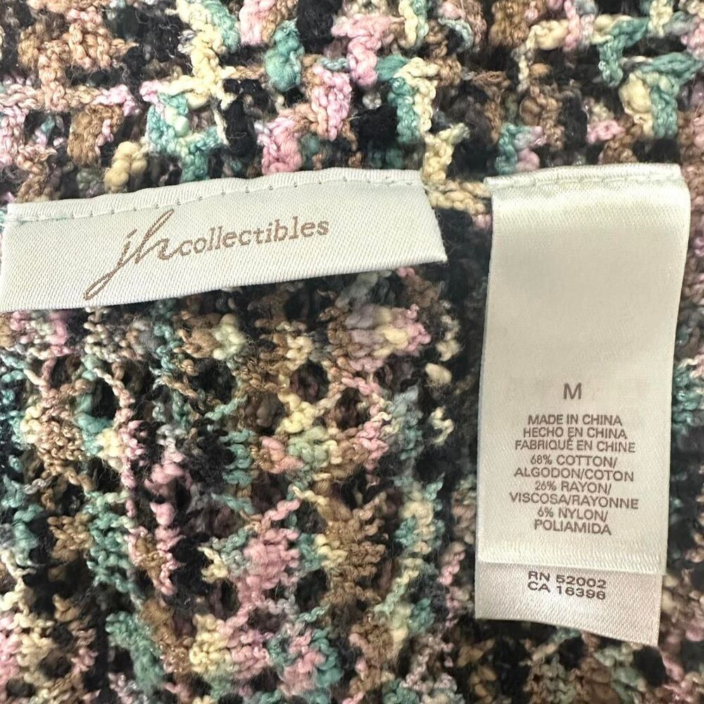 JH Collectibles Colorful Open Knit Cardigan Women's M Fairy Twee Whimsigoth Y2K - Picture 5 of 5